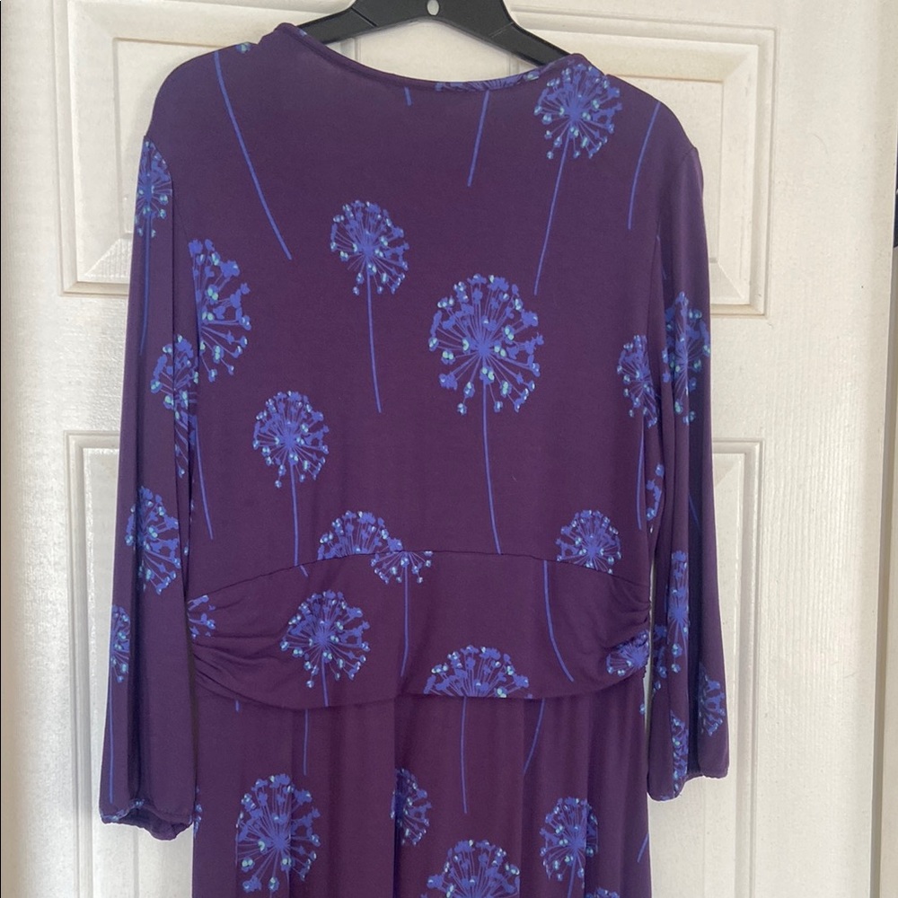 Boden Purple Floral Dress fits 10R - Picture 4 of 4